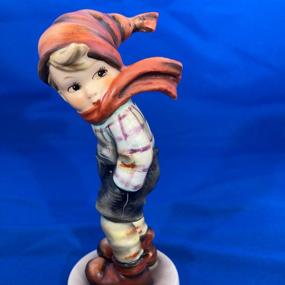 Vintage 1960s - early 70s Hummel "March Winds" #43 Boy with Winter Scarf TMK 3